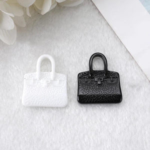 10pcs Multicolor Resin Handbag Charms for DIY Necklace Keychain Pendant