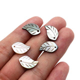Leaf Shape Shell Charm Beads for Jewelry Making DIY Necklaces Earrings