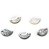Leaf Shape Shell Charm Beads for Jewelry Making DIY Necklaces Earrings