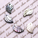 Leaf Shape Shell Charm Beads for Jewelry Making DIY Necklaces Earrings