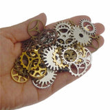 50PCS Mixed Steampunk Wheel Gear Pointer Charms Alloy Metal Vintage Pendant