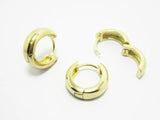 6pcs Brass Leverback Round Earrings Clasps R1007