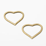 55 Retro Metal Zinc Alloy Love Pendants for DIY Jewelry Making