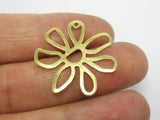 20pcs Brass Daisy Pendant 25mm -R791