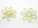 20pcs Brass Daisy Pendant 25mm -R791