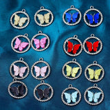 10Pcs Acrylic Butterfly Charms for DIY Earrings Necklaces