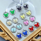 10Pcs Acrylic Butterfly Charms for DIY Earrings Necklaces