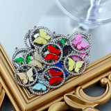 10Pcs Acrylic Butterfly Charms for DIY Earrings Necklaces