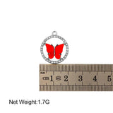 10Pcs Acrylic Butterfly Charms for DIY Earrings Necklaces
