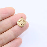 5pcs 13mm Stainless Steel Star Charms Pendant DIY Jewelry 2 Colors