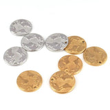 5pcs Stainless Steel Map Pendants for DIY Jewelry Making