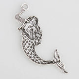 5pcs Vintage Mermaid Pendant Charms 21*75mm AAC834