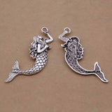 5pcs Vintage Mermaid Pendant Charms 21*75mm AAC834