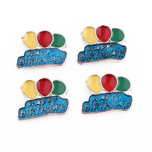 20Pcs Birthday Balloon Floating Charms Memory Locket DIY Jewelry Making