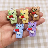 Bear Charm Bunny Pendant Jewelry Making Earring Accessory