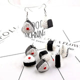 10pcs 3D Sushi Rice Resin Charms Simulation Food Pendants Keychain Necklace
