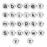 5pcs/Lot Stainless Steel DIY Alphabet Disc Letter Beads Bracelet Making A-Z