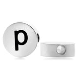 5pcs/Lot Stainless Steel DIY Alphabet Disc Letter Beads Bracelet Making A-Z