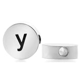 5pcs/Lot Stainless Steel DIY Alphabet Disc Letter Beads Bracelet Making A-Z