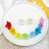 10pcs Candy Crystal Bear Pendant for DIY Jewelry Making