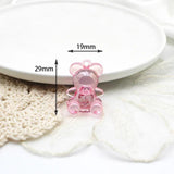 10pcs Candy Crystal Bear Pendant for DIY Jewelry Making