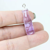10pcs Resin 3D Coffee Cup Charms for DIY Keychain Earring Necklace