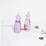 10pcs Resin 3D Coffee Cup Charms for DIY Keychain Earring Necklace