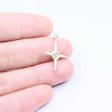 10pcs Star Stone Coin Charms Pendant DIY Necklace