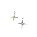 10pcs Star Stone Coin Charms Pendant DIY Necklace