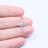 10pcs Star Stone Coin Charms Pendant DIY Necklace