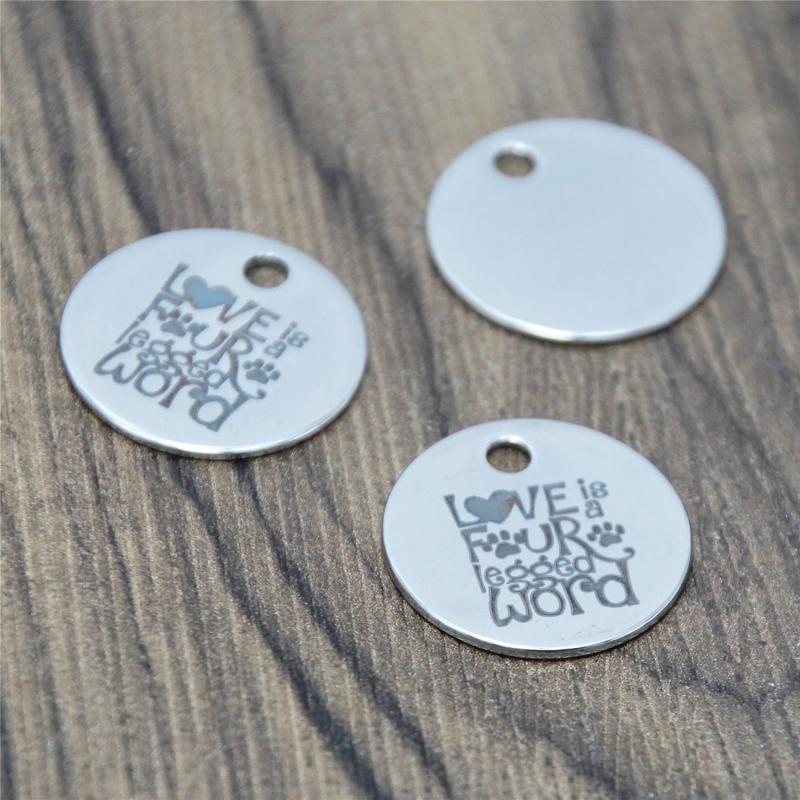 10pcs Pet Lover Charm - Love is a Four Legged Word - 20mm