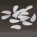 Natural Freshwater Shell Tree Leaf Pendant Beads Jewelry Making DIY Necklace