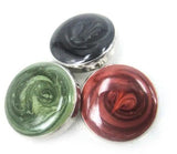 Alloy Enamel Charm DIY Snap Button Metal Charms - Set of 3