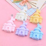10Pcs Castle Resin Charms DIY Jewelry Making Pendants Earring Necklace Keych