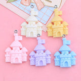 10Pcs Castle Resin Charms DIY Jewelry Making Pendants Earring Necklace Keych
