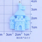 10Pcs Castle Resin Charms DIY Jewelry Making Pendants Earring Necklace Keych