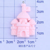 10Pcs Castle Resin Charms DIY Jewelry Making Pendants Earring Necklace Keych