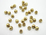 100pcs Faceted Brass Spacer Beads 3.7x3.4mm - R1424