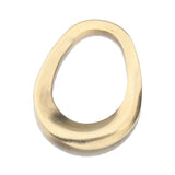 10pcs Raw Brass Oval Charms Hollow Teardrop Resin Frame DIY Jewelry Making