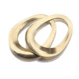 10pcs Raw Brass Oval Charms Hollow Teardrop Resin Frame DIY Jewelry Making