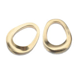 10pcs Raw Brass Oval Charms Hollow Teardrop Resin Frame DIY Jewelry Making