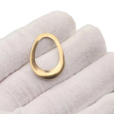 10pcs Raw Brass Oval Charms Hollow Teardrop Resin Frame DIY Jewelry Making