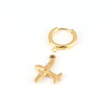 5pcs Stainless Steel Airplane Charms for DIY Jewelry Making