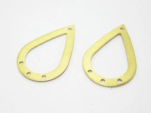 20pcs Brass Drop Charm Holder 30.5x20mm Earrings Findings R656