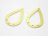 20pcs Brass Drop Charm Holder 30.5x20mm Earrings Findings R656