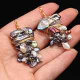 Irregular Shape Pearl Pendant DIY Jewelry Making Charms 25x45mm