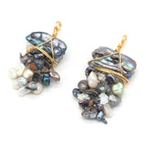 Irregular Shape Pearl Pendant DIY Jewelry Making Charms 25x45mm