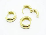 6pcs Brass Leverback Earrings Clasps 14x12.5mm Round R1009