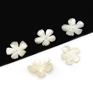 Shell Carving Flower Pendant 30mm for DIY Jewelry Making