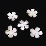 Shell Carving Flower Pendant 30mm for DIY Jewelry Making